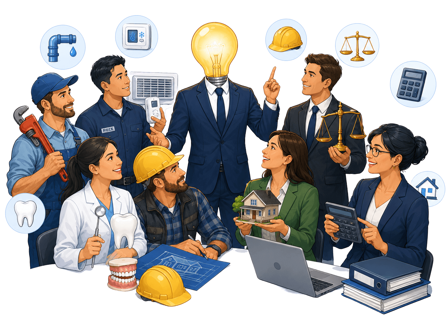 Industry-specific marketing for HVAC, dental, plumbing, legal, real estate, contracting, and small business - Bright Marketing Solutions serves NY and NJ